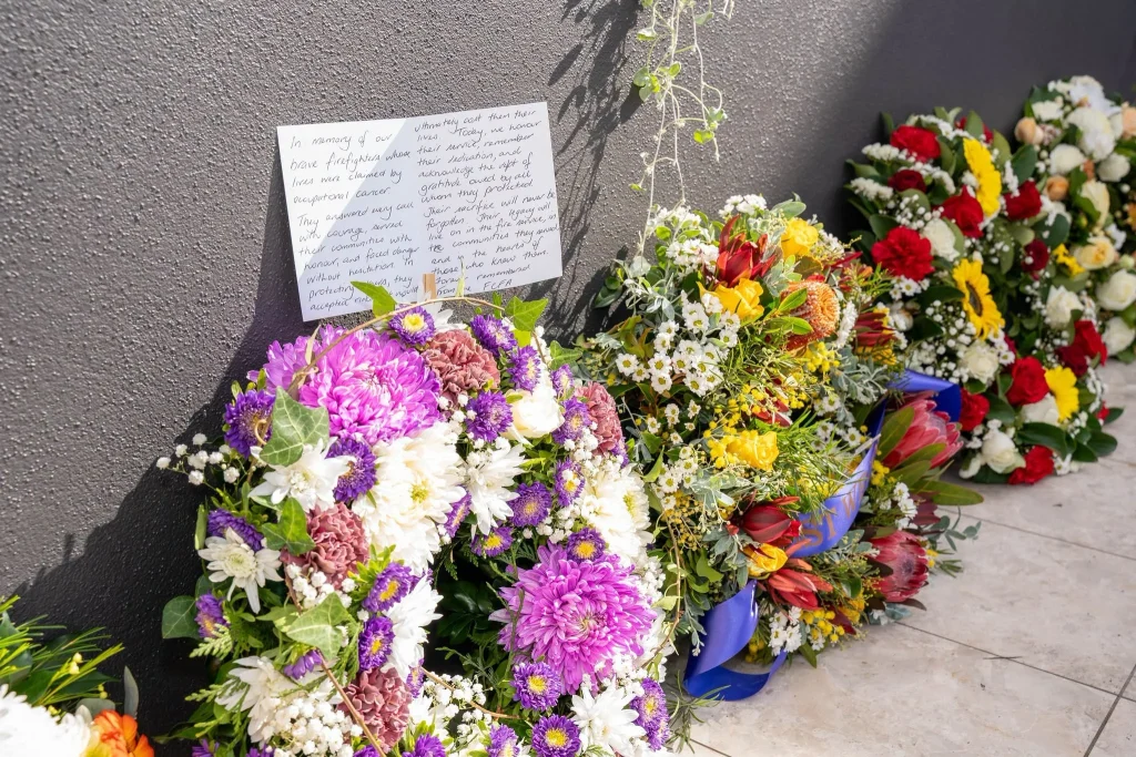 QFD memorial wall entrance
