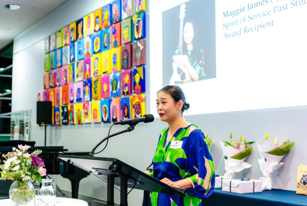 Maggie James at Past Student Awards